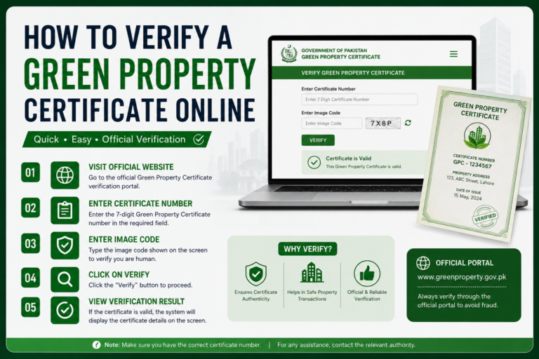 How to verify a green property certificate online