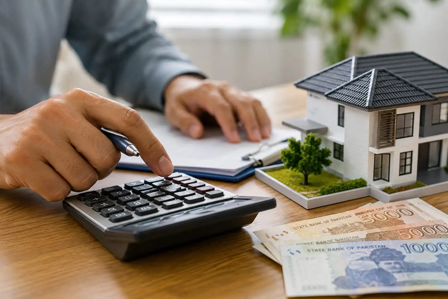 Comparison of two houses representing filer versus non-filer tax rates
